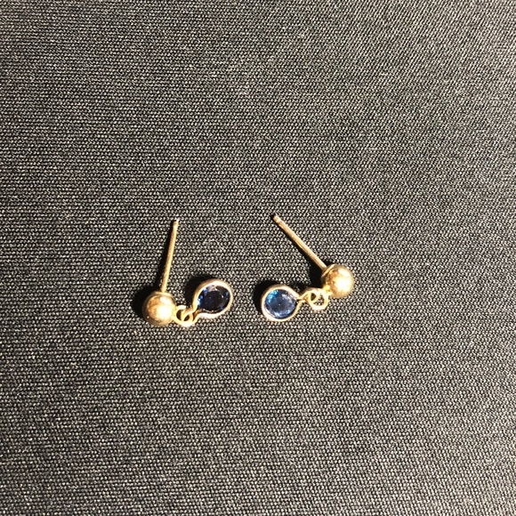 Brilliant Blue Sapphires each 4MM Faceted Drop - Picture 2 of 7